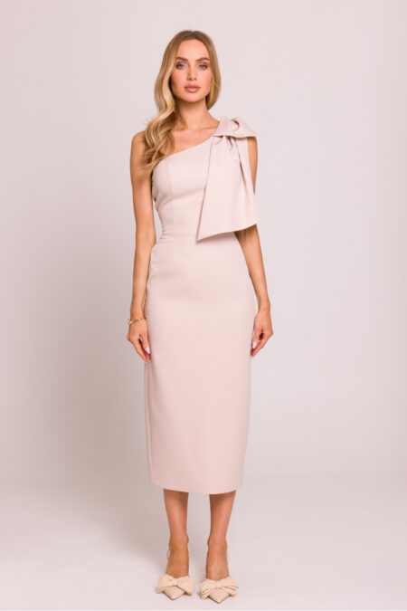 Sukienka Model MOE847 Light Beige - Moe