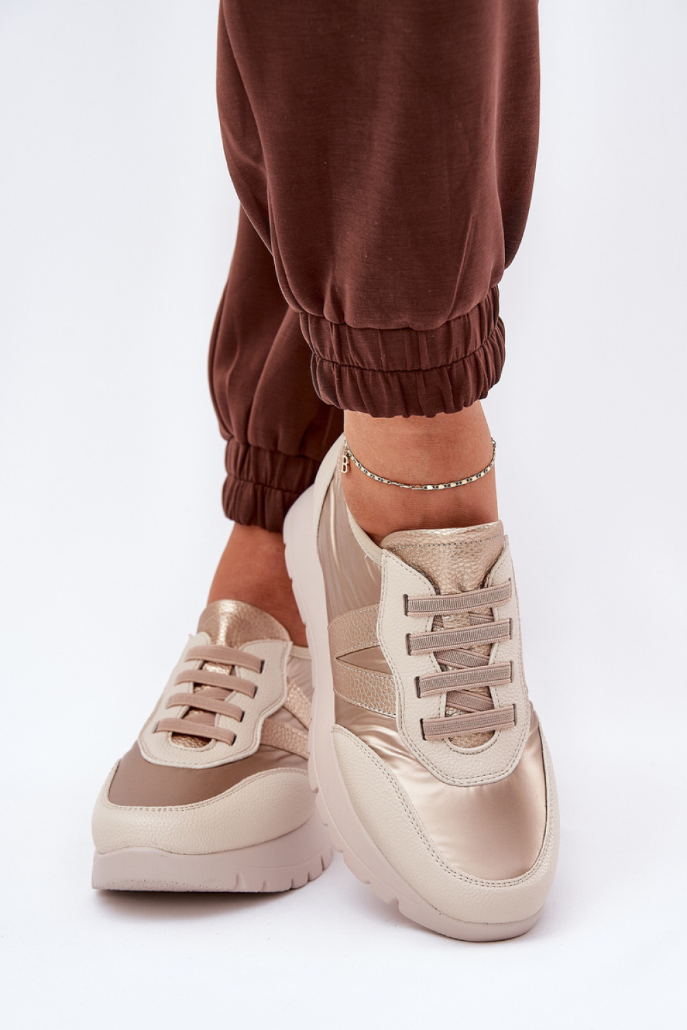 Buty Sportowe Model Vinceza 58510 Gold - Step in style - obrazek 3