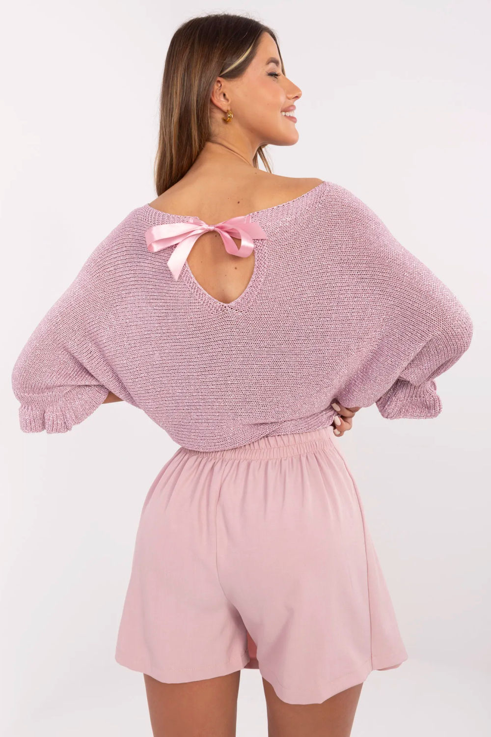 Spodnie Spódnicospodenki Model MI-SD-88662.92 Light Pink - Italy Moda - obrazek 3