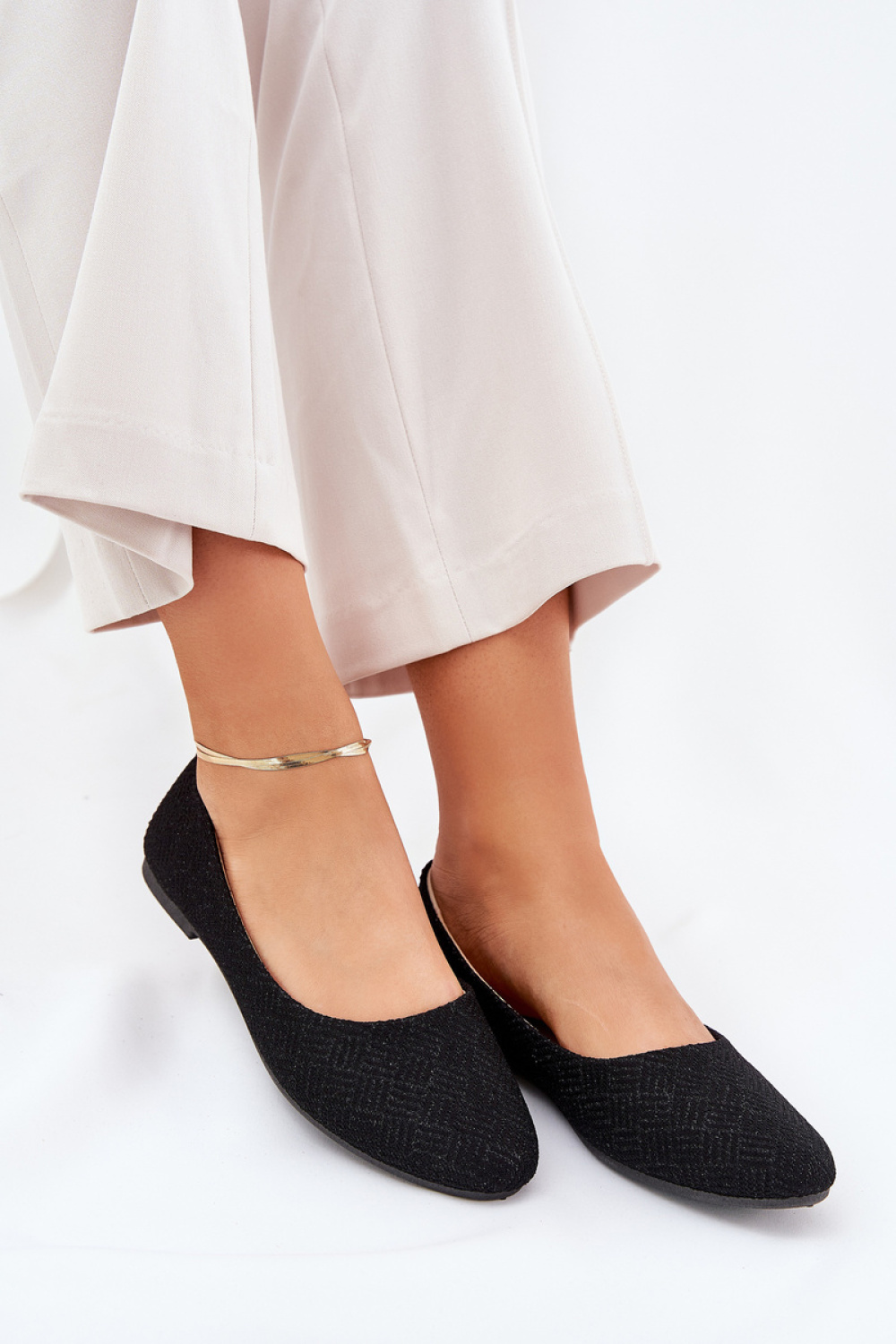 Baleriny Model Tatorelis 25BL02-9047 Black - Step in style - obrazek 3