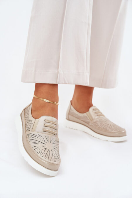 Półbuty Model Azethia 25PB02-9033 Gold - Step in style