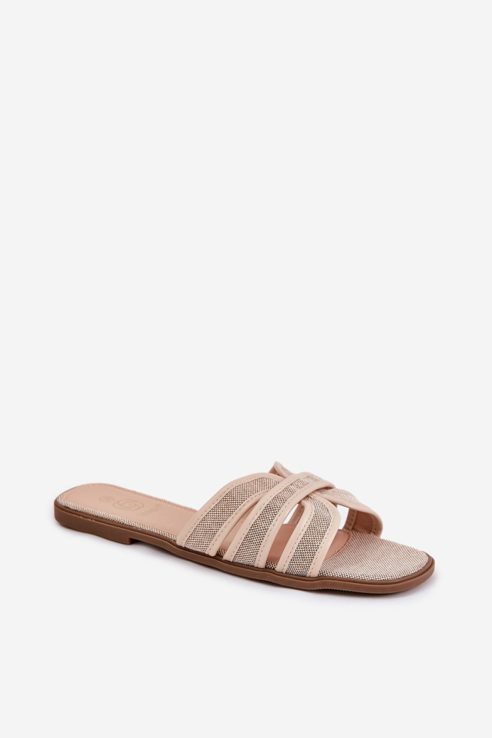Sandał Klapki Model Scazze TC-11 Beige - Step in style - obrazek 2