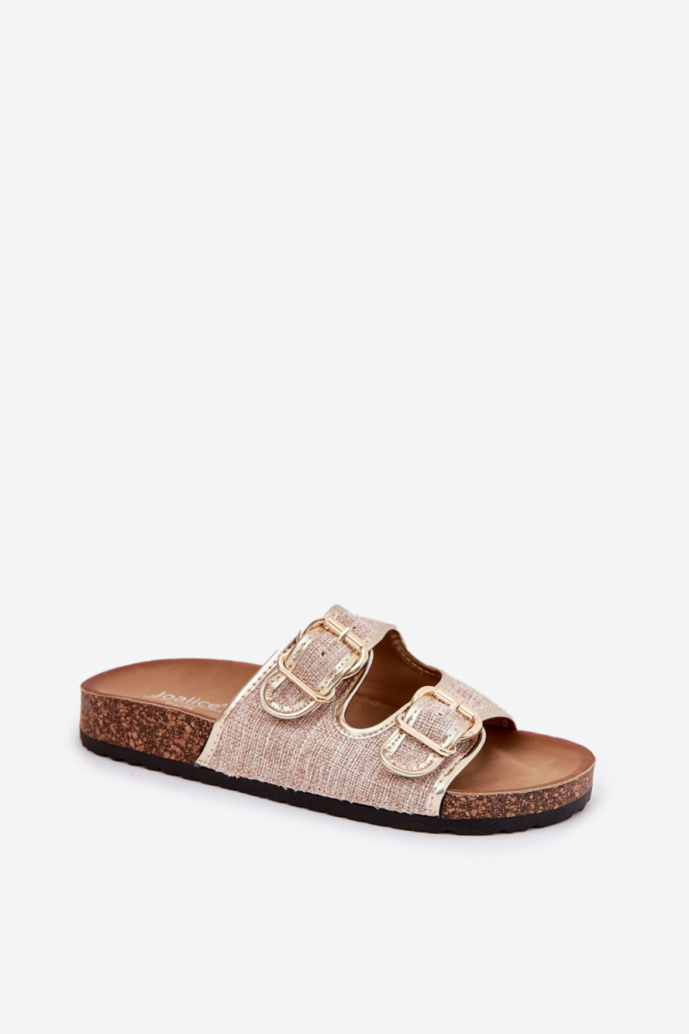 Sandał Klapki Model Osoffe 666-31 Gold - Step in style - obrazek 2