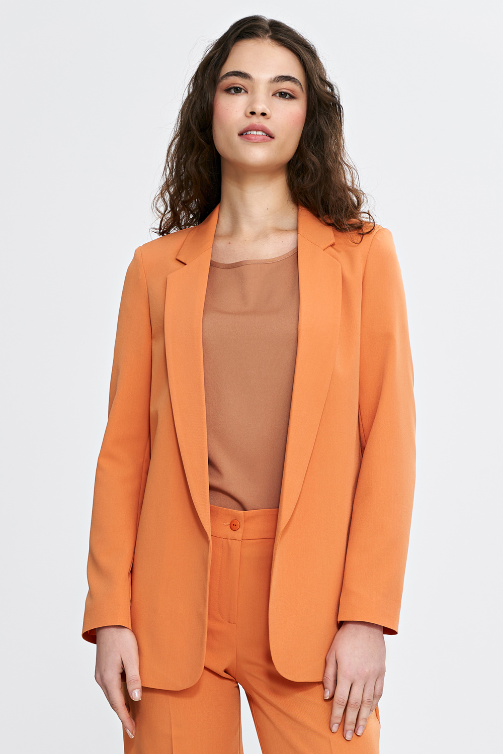 Klasyczna marynarka Z77 Orange - Nife - obrazek 2