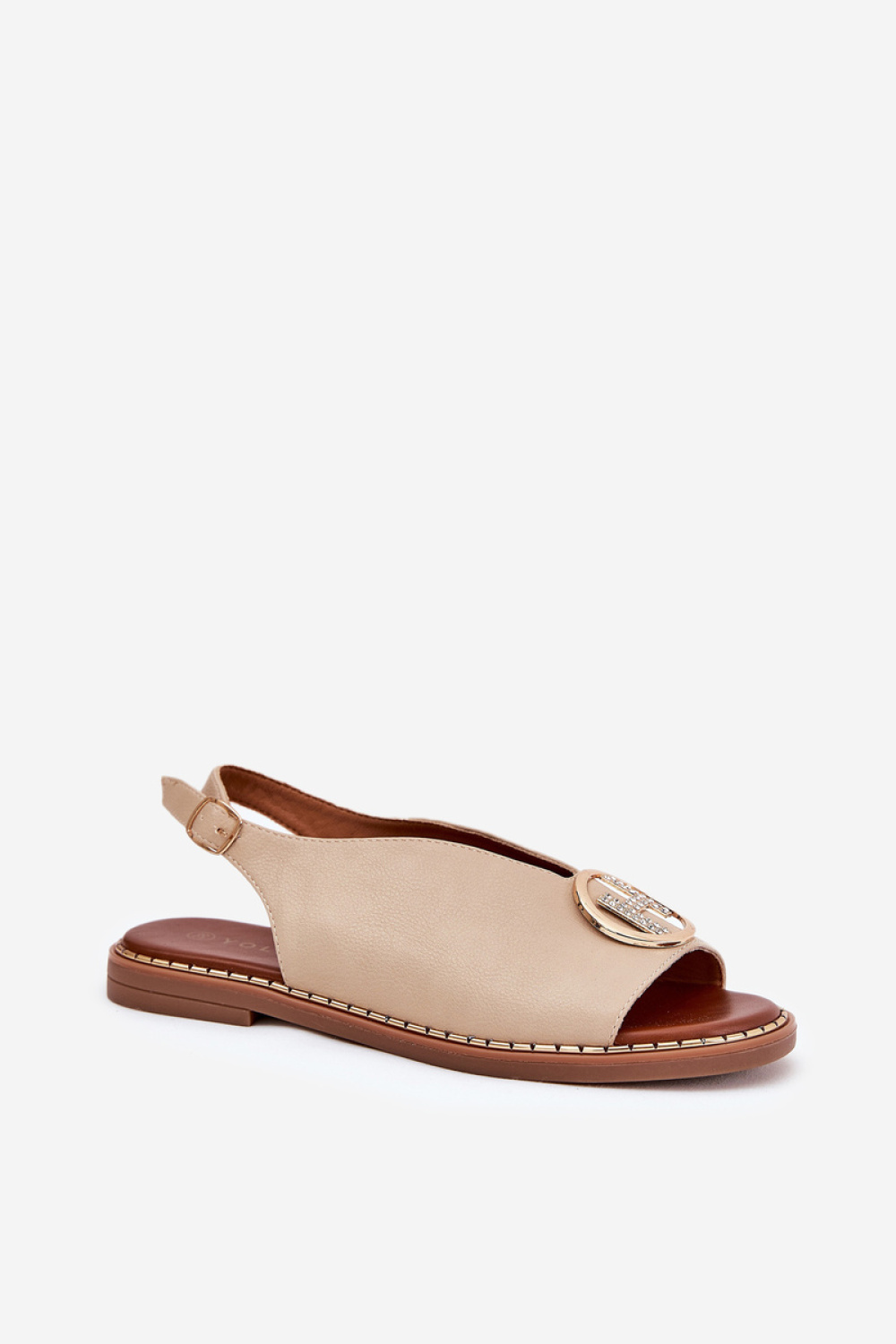 Sandały Model Iseliria A8229 Beige - Step in style - obrazek 2