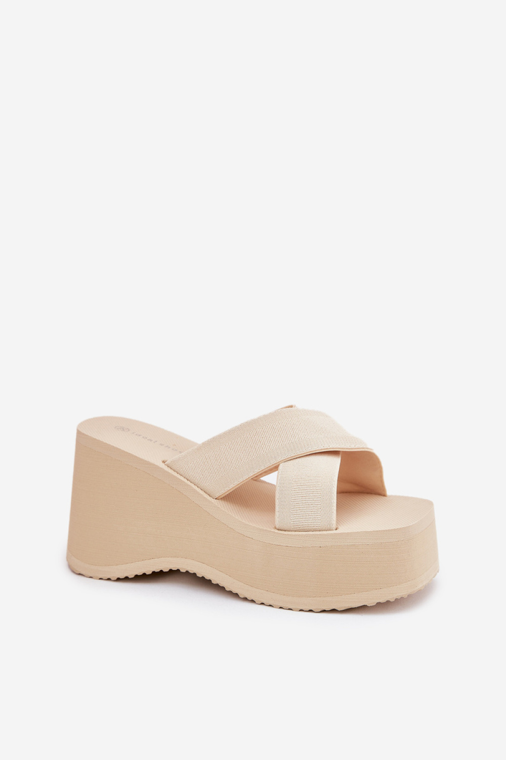 Sandał Klapki Model Sevolee 3773 Beige - Step in style - obrazek 2