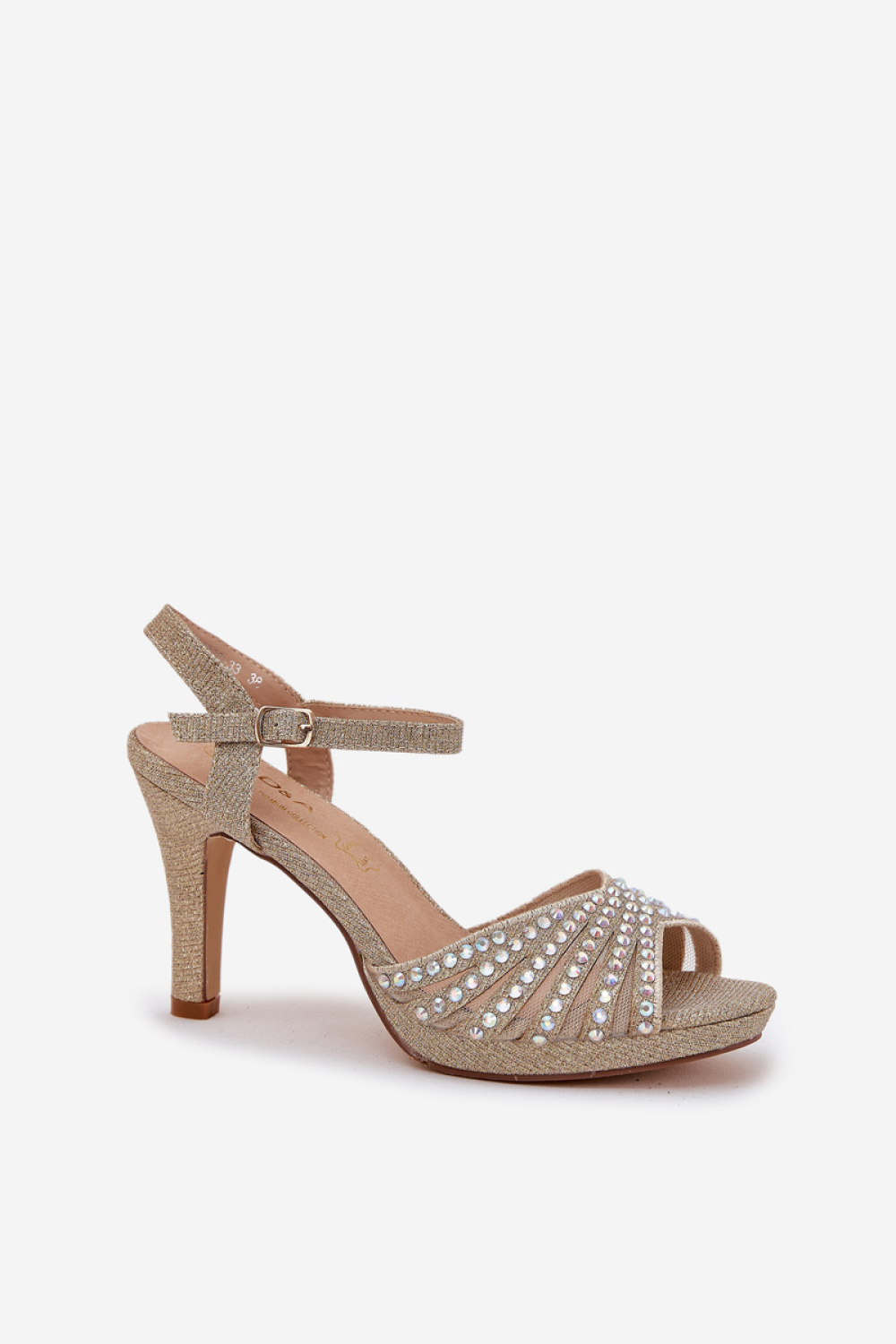 Sandały Model DA MR1038-33 Gold - Step in style - obrazek 2