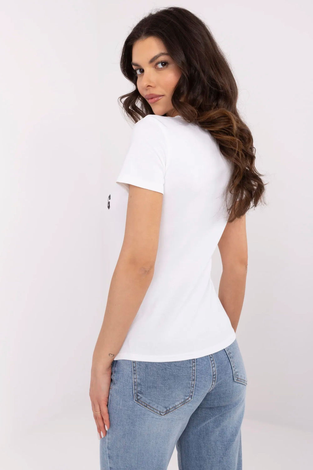 Tshirt Damski Model NM-TS-JX-09328.65P White/Blue - NM - obrazek 3