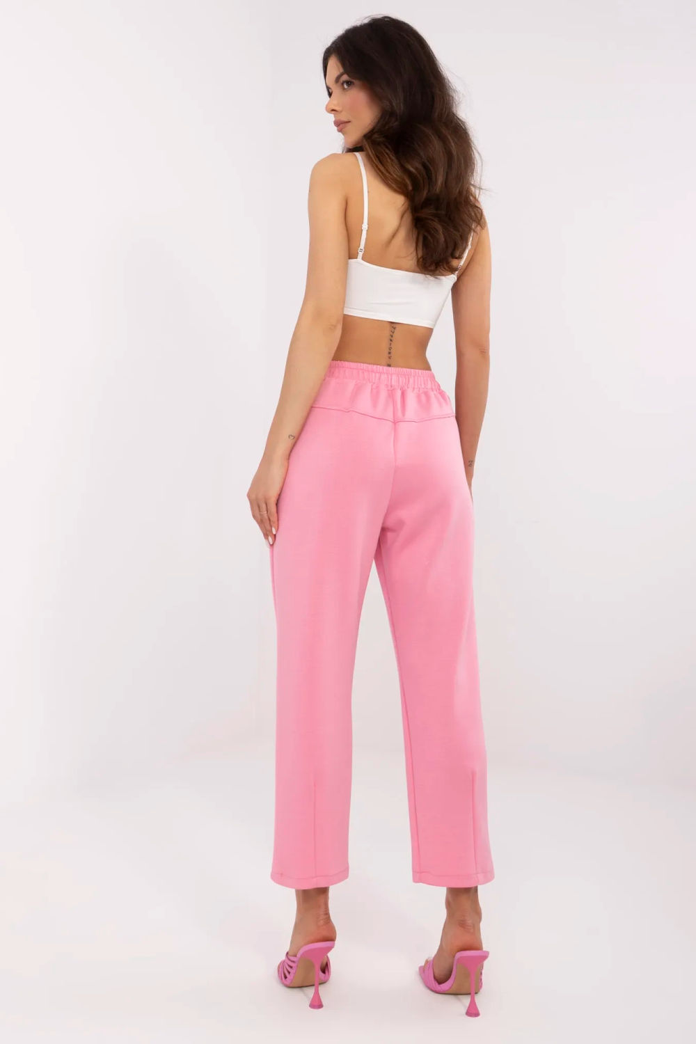 Spodnie Dresowe Model DHJ-SP-20523.66P Pink - Italy Moda - obrazek 3
