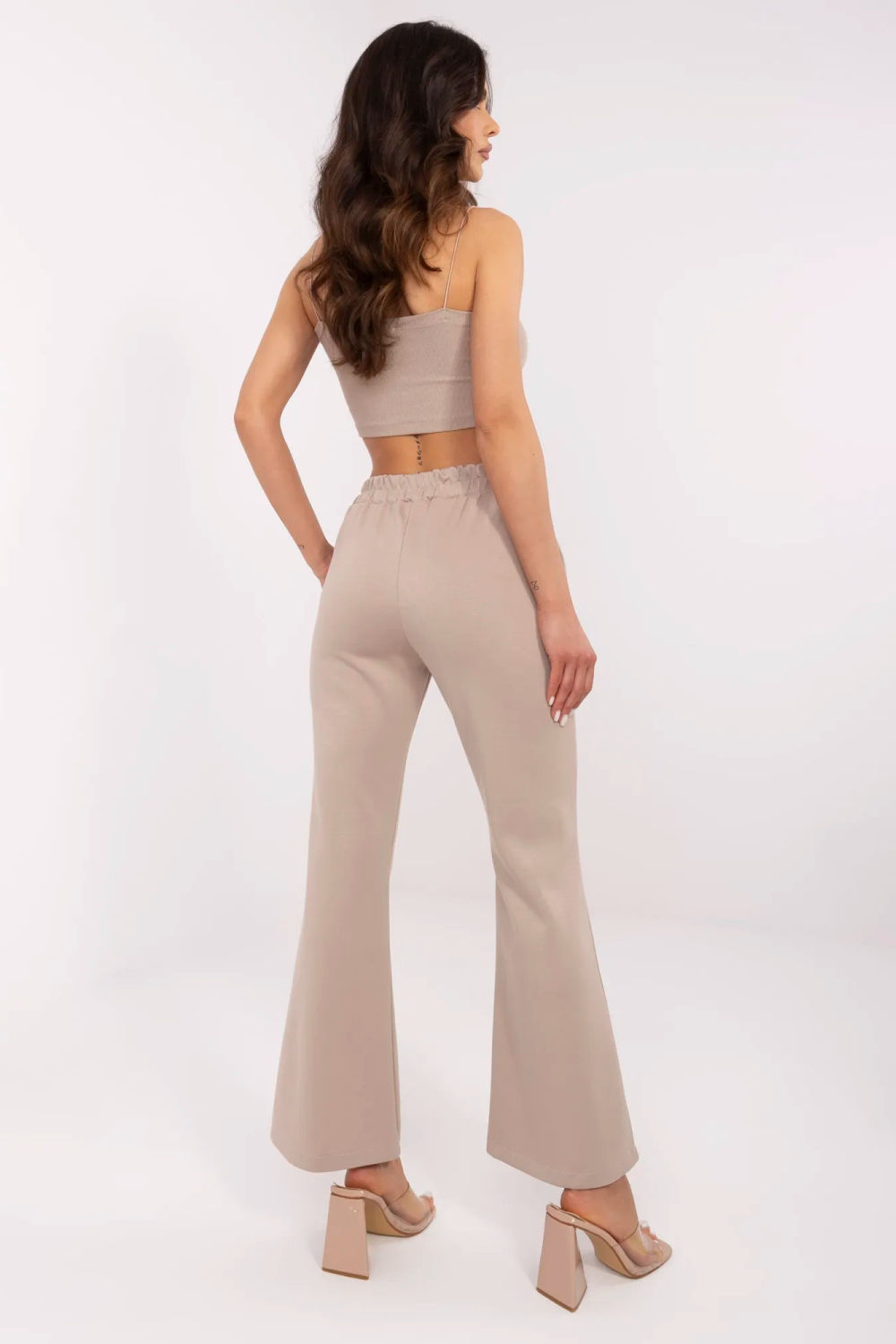 Spodnie Dresowe Model DHJ-SP-20518.12 Beige - Italy Moda - obrazek 3