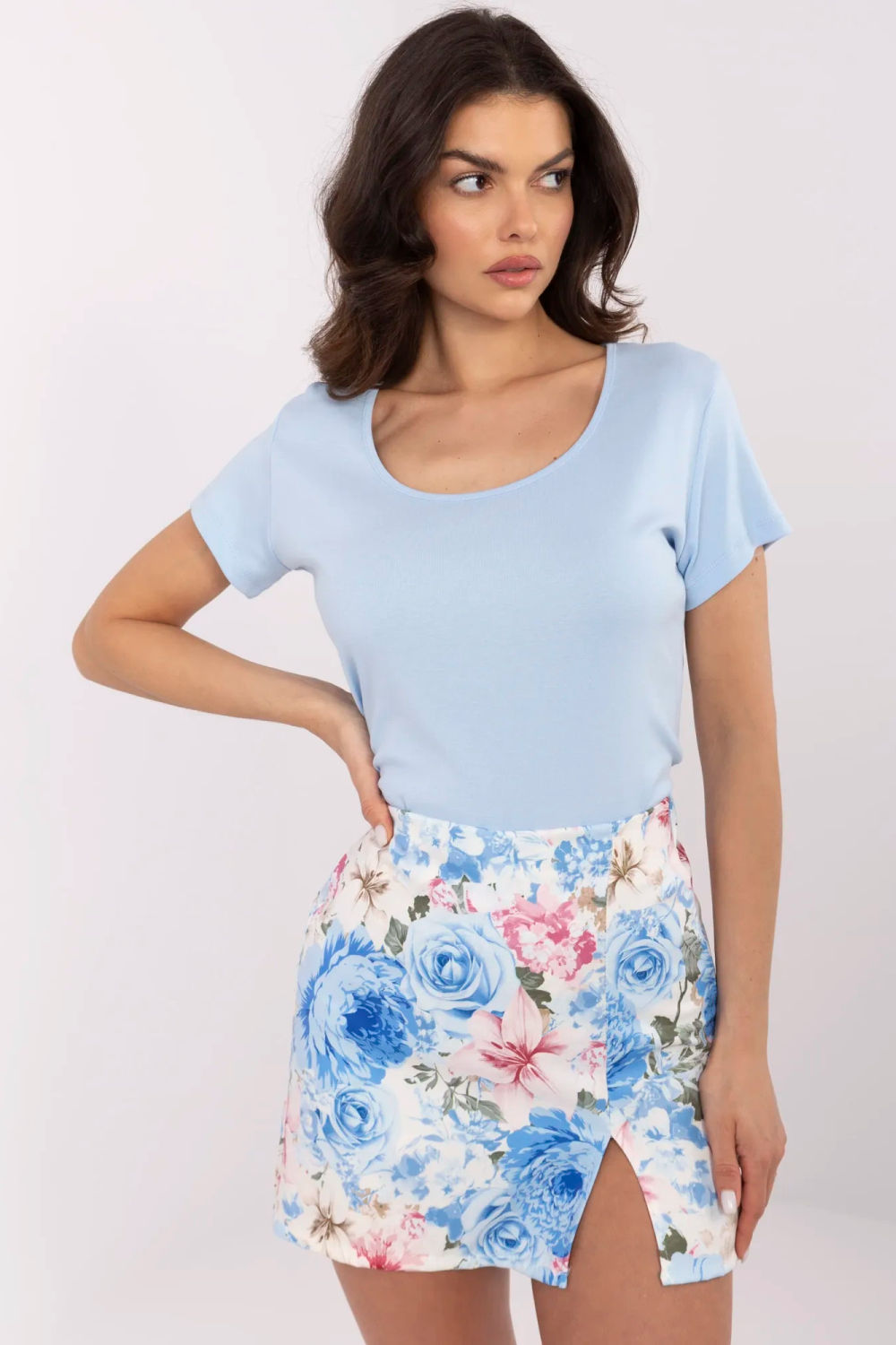 Tshirt Damski Model RV-TS-A557.66P Light Blue - Relevance - obrazek 2
