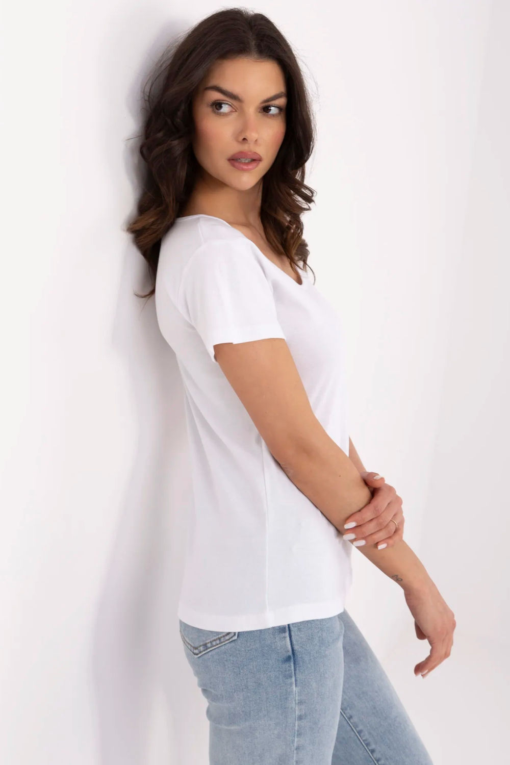 Tshirt Damski Model RV-TS-A557.66P White - Relevance - obrazek 3