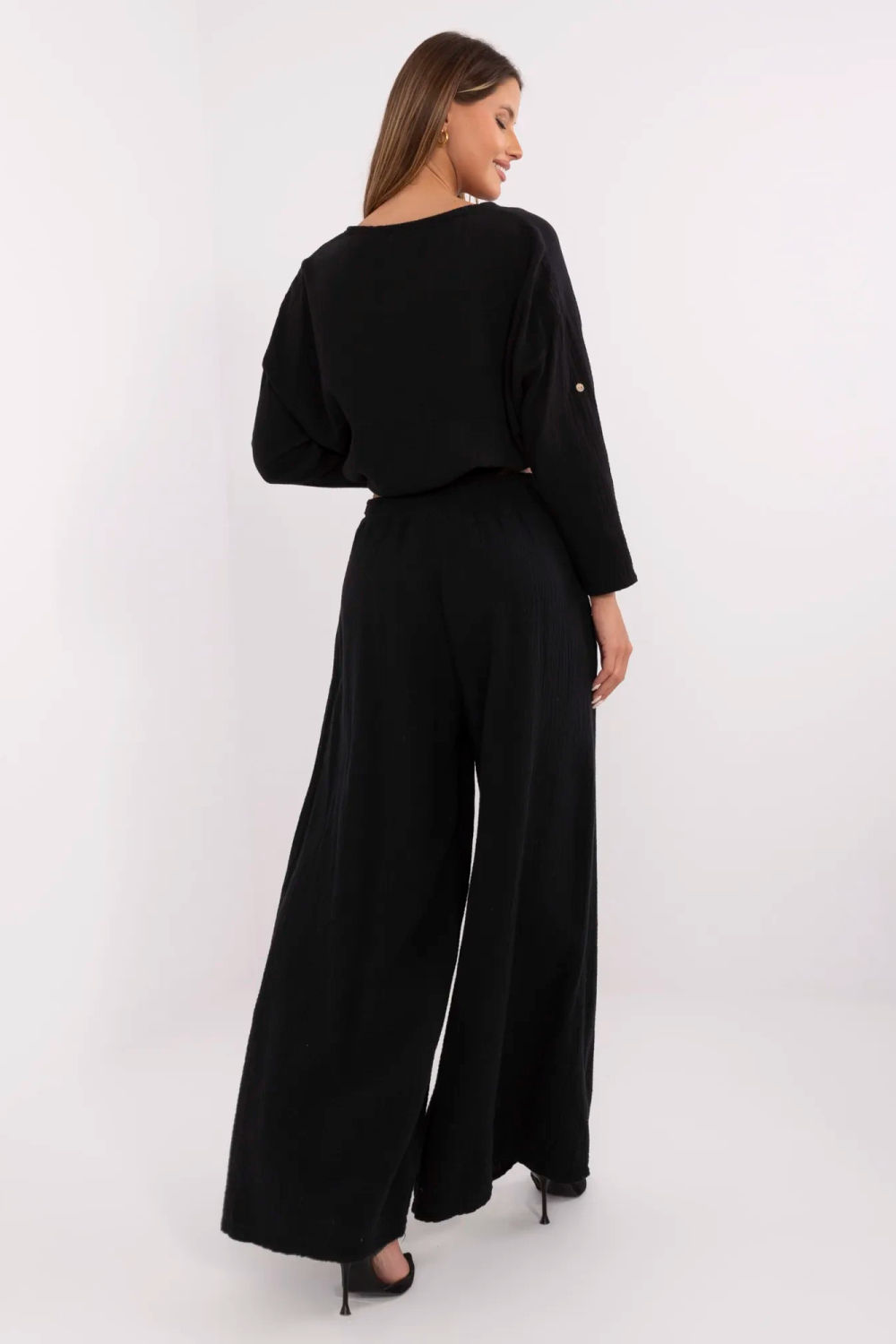 Spodnie Damskie Model MI-SP-2563.84 Black - Italy Moda - obrazek 3