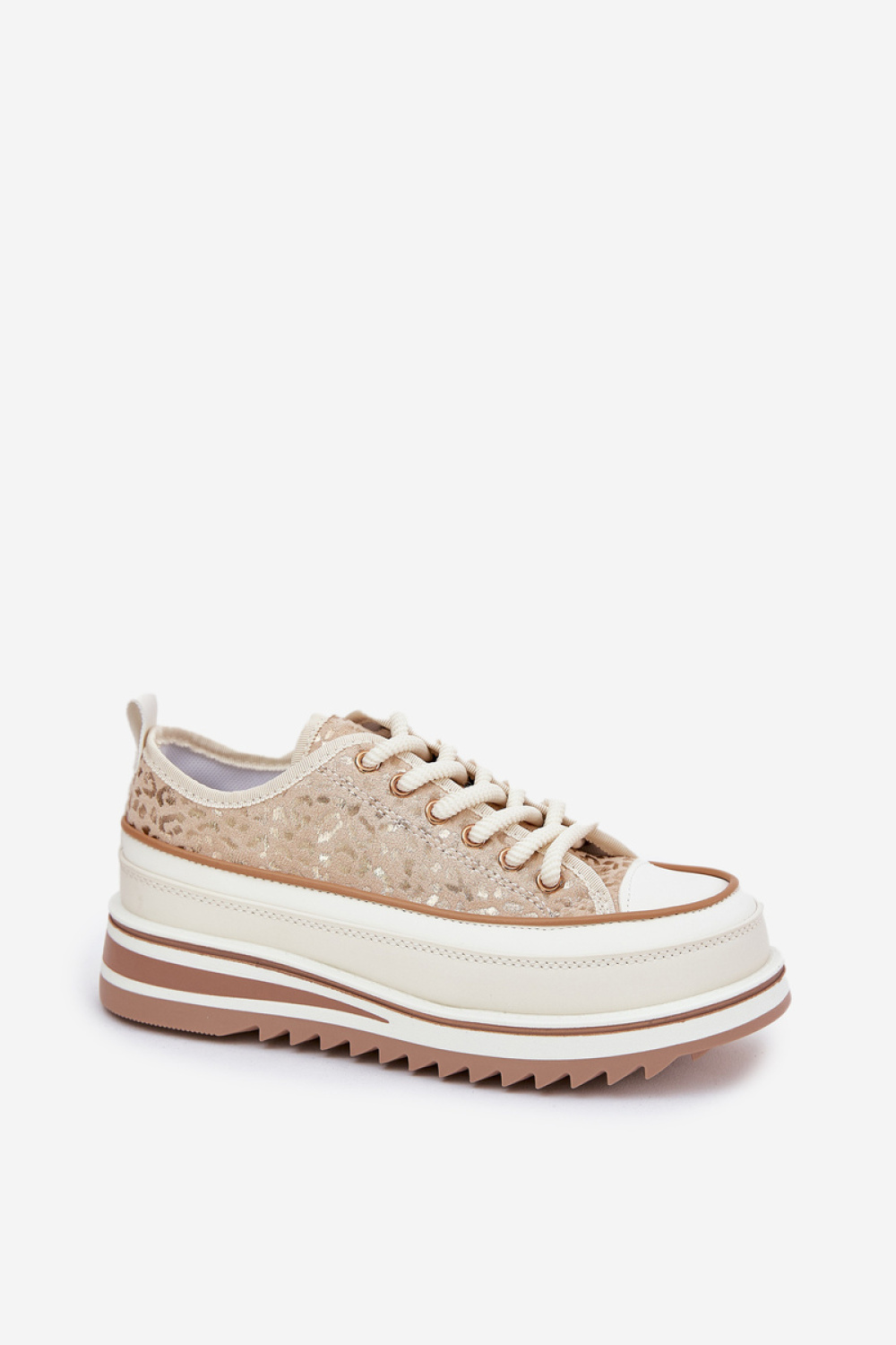 Trampki Model S.Barski BF51-101 Beige - Step in style - obrazek 2