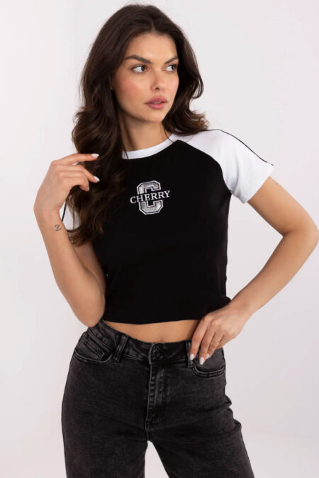 T-shirt Damski Model NM-TS-NG3772.82 Black/White - NM