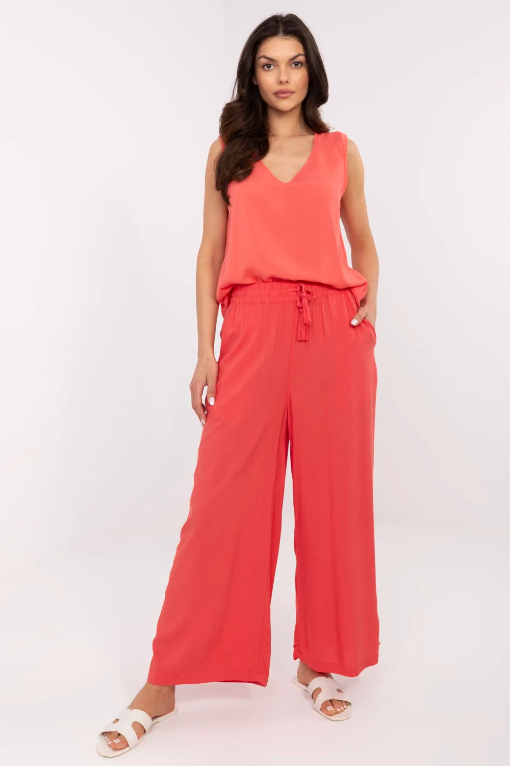 Spodnie Damskie Model D73761M62237B Coral - Sublevel - obrazek 2