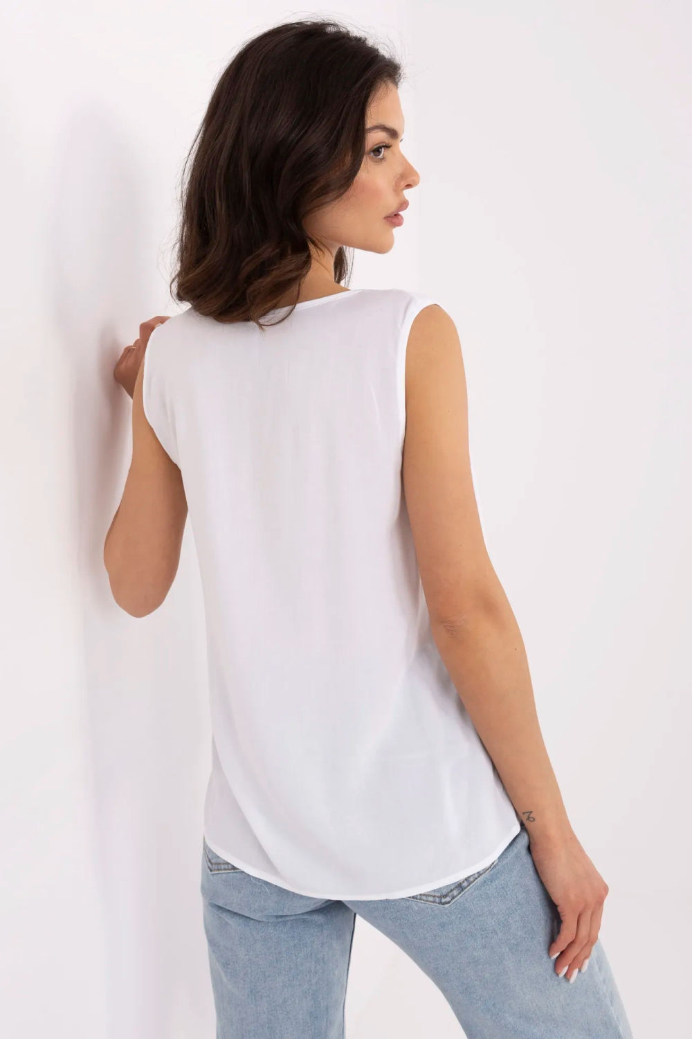 Bluzka Model D73761M11218A White - Sublevel - obrazek 3