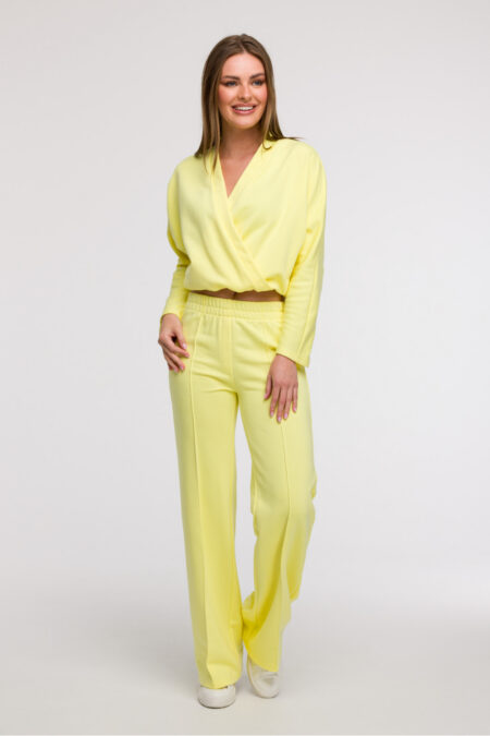 Spodnie Dresowe Model B296 Cytryna - BeWear