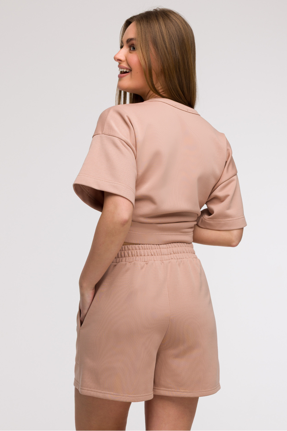 Szorty Damskie Model B295 Mocca - BeWear - obrazek 3