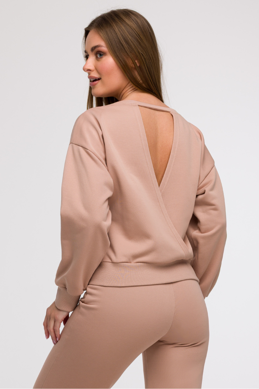 Bluza Damska Model B293 Mocca - BeWear - obrazek 3