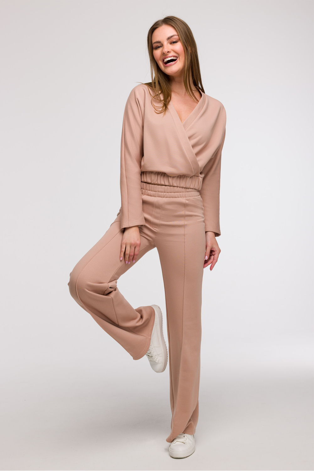 Bluza Damska Model B292 Mocca - BeWear - obrazek 2