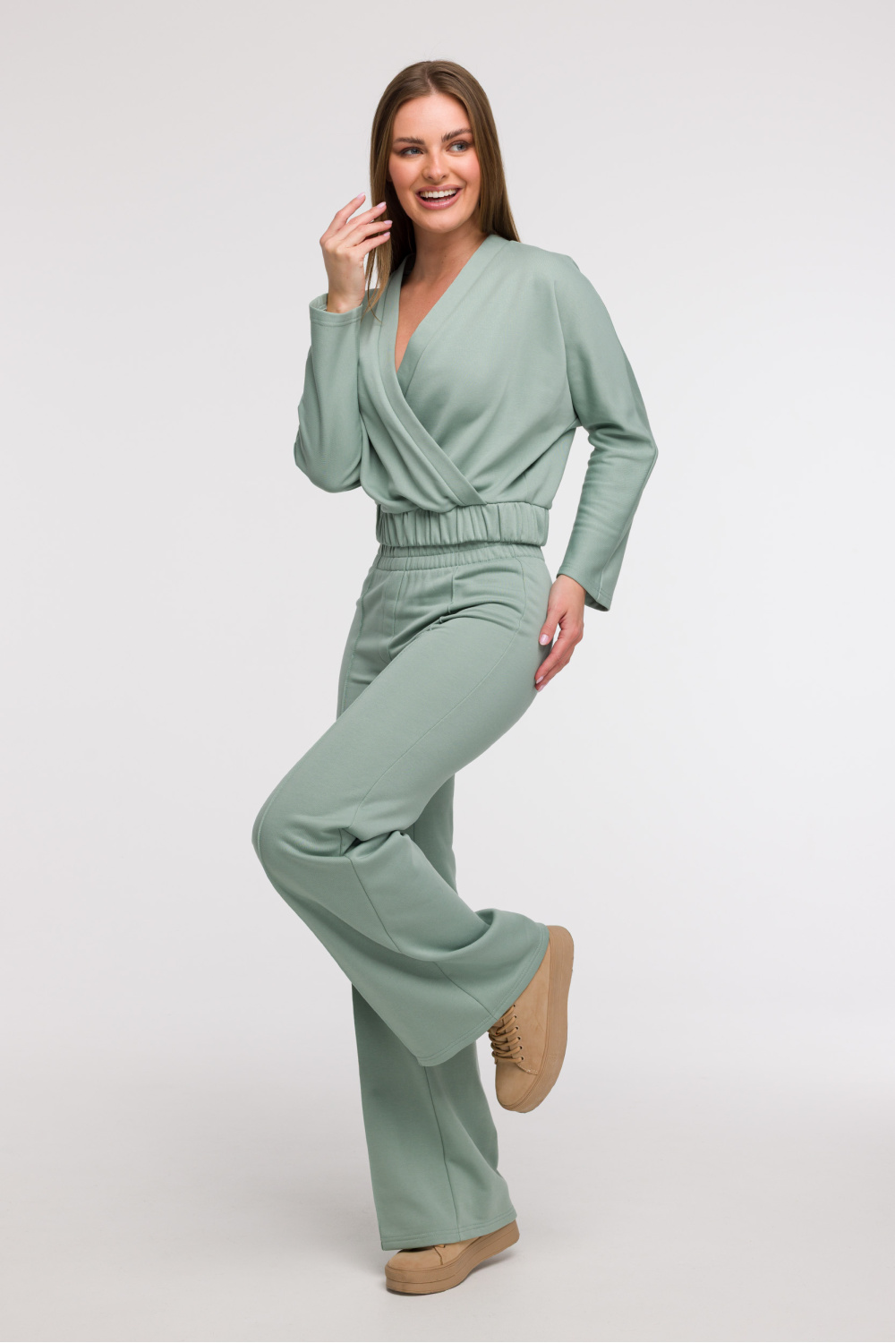 Bluza Damska Model B292 Mint - BeWear - obrazek 2