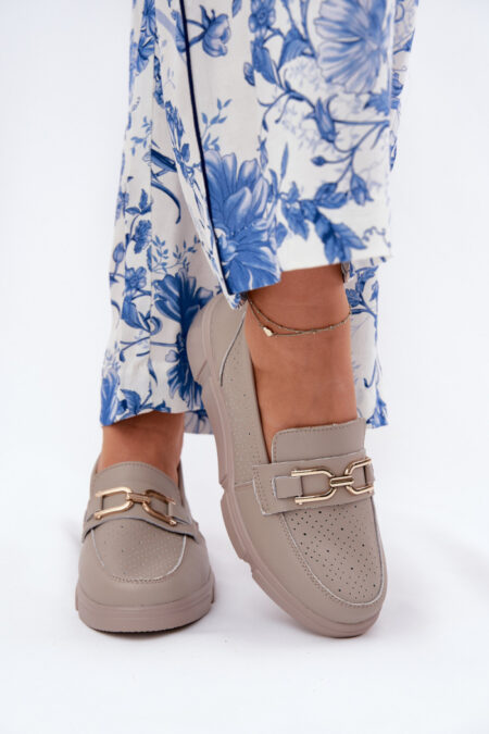 Mokasyny Model Vinceza 88007 Dark Beige - Step in style