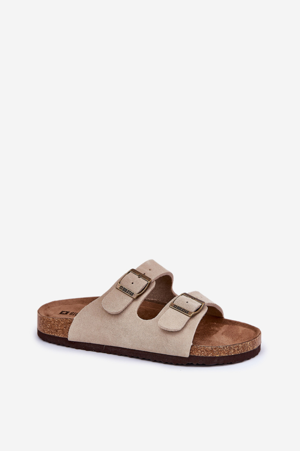 Sandał Klapki Model Big Star RR274A391 Beige - Step in style - obrazek 2