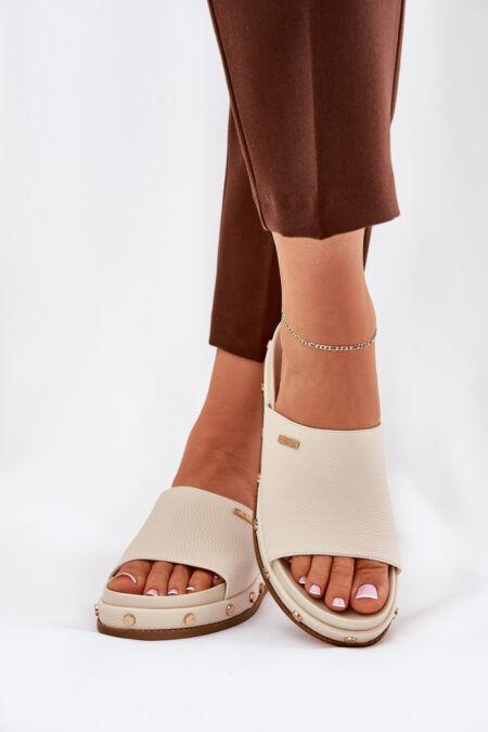 Sandał Klapki Model Big Star RR274215 Beige - Step in style