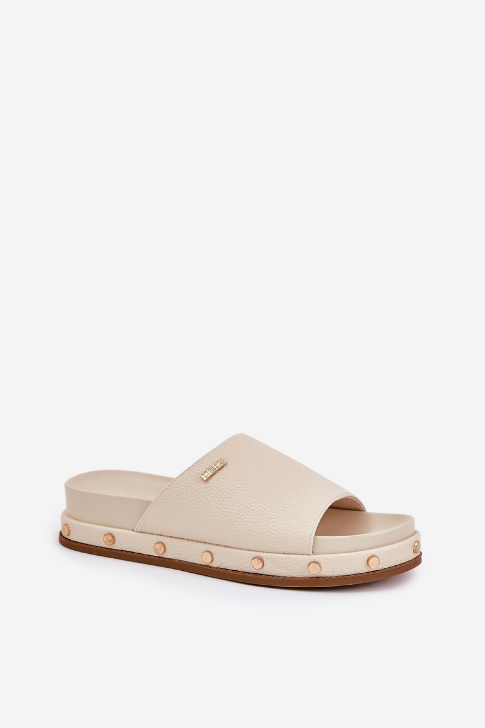 Sandał Klapki Model Big Star RR274215 Beige - Step in style - obrazek 2