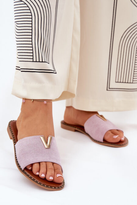 Sandał Klapki Model Saliena HXD-23 Violet - Step in style