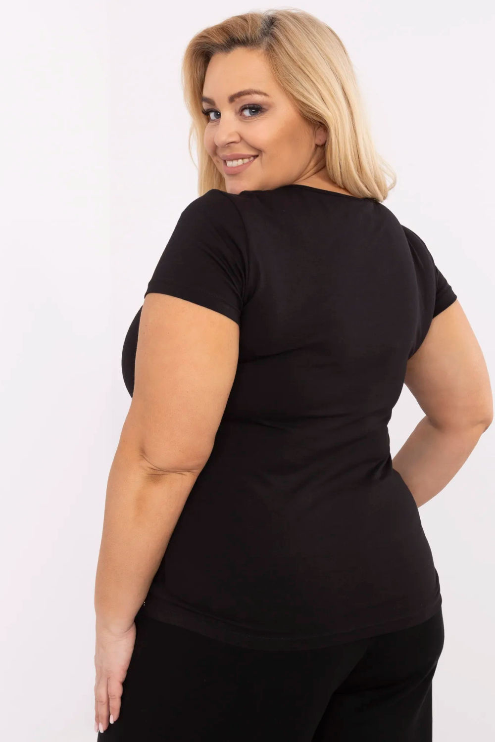 Tshirt Damski Model RV-TS-A556.03 Black - Relevance - obrazek 3