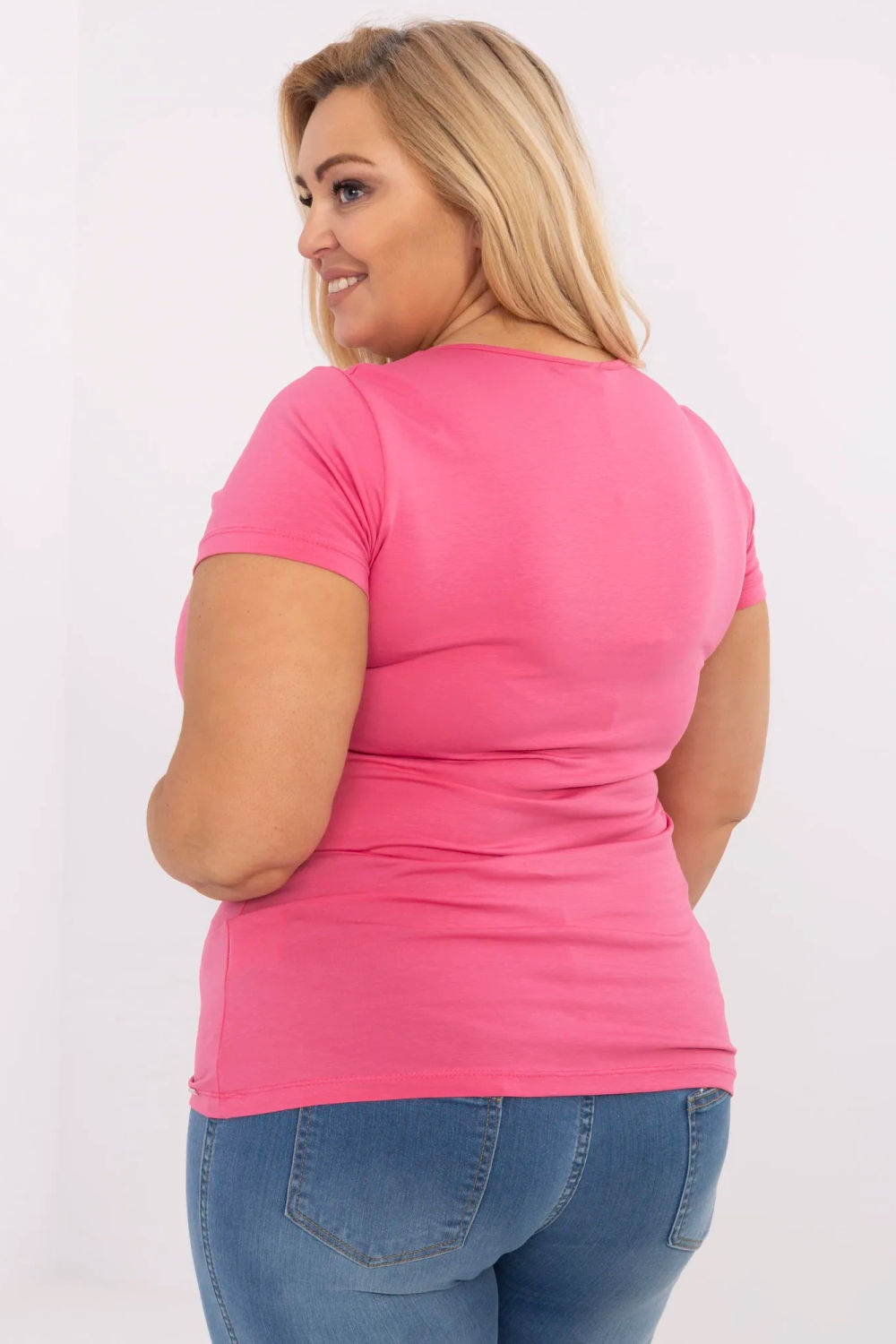 Tshirt Damski Model RV-TS-A556.03 Dark Pink - Relevance - obrazek 3