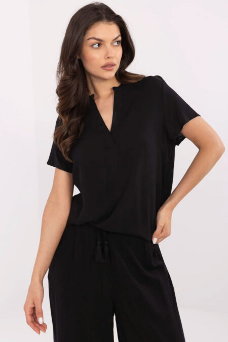 Bluzka Model D73761M11173A Black - Sublevel