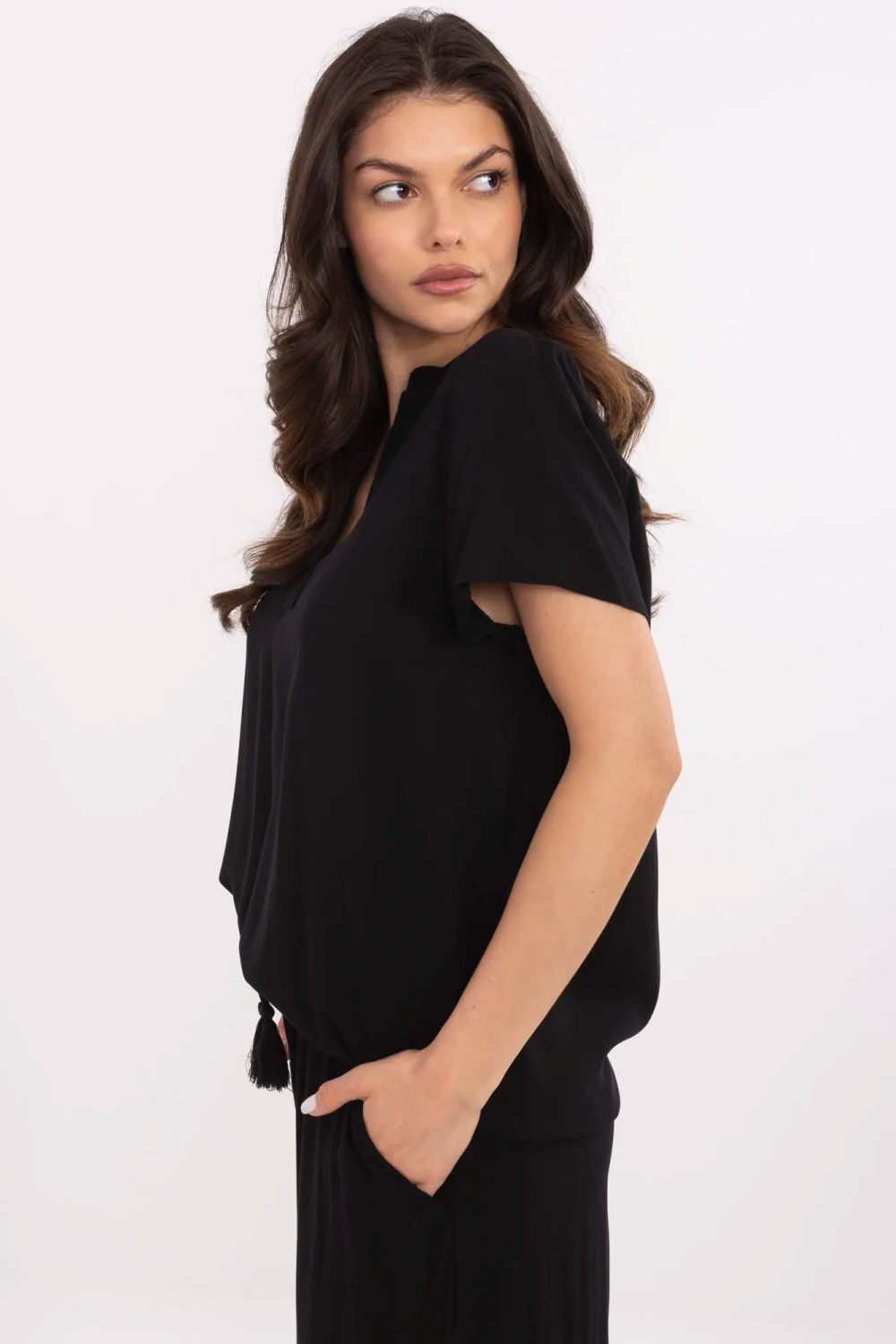 Bluzka Model D73761M11173A Black - Sublevel - obrazek 2