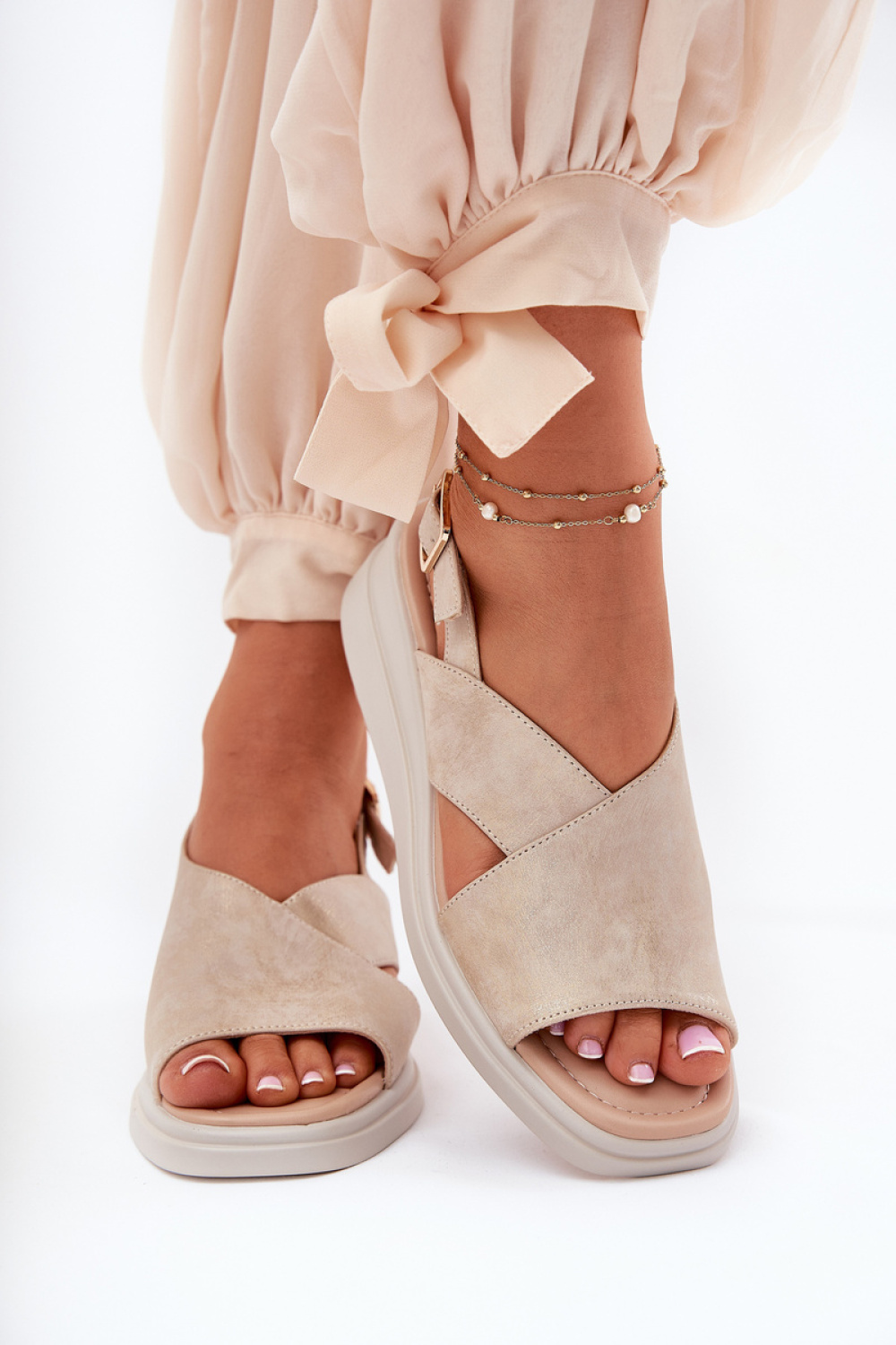 Sandały Model Quilara ASA266-9 Gold - Step in style