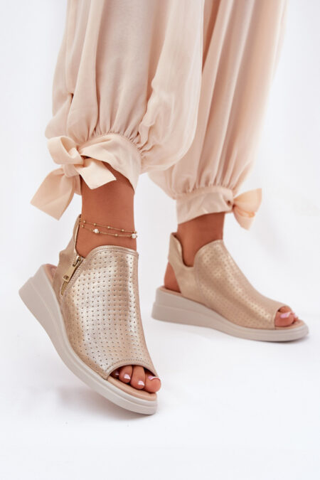 Sandały Model Mevinette ASA266-5 Gold - Step in style
