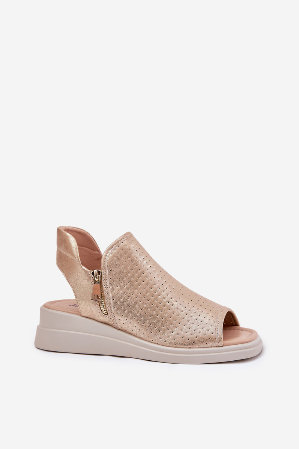 Sandały Model Mevinette ASA266-5 Gold - Step in style - obrazek 2