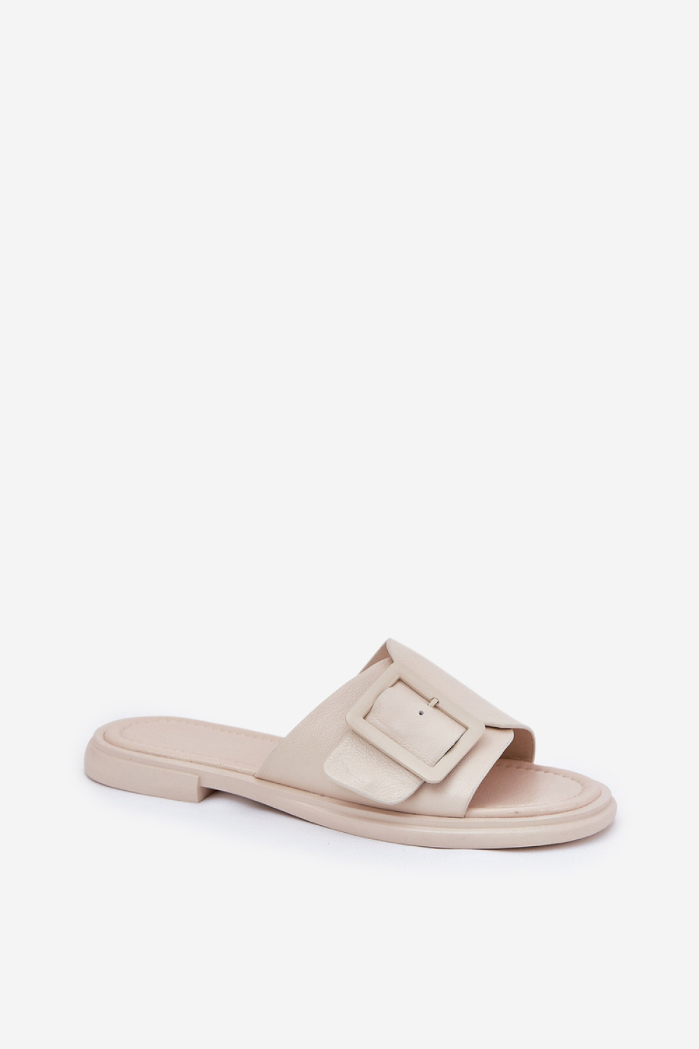 Sandał Klapki Model DA SJ2302-01 Beige - Step in style - obrazek 2
