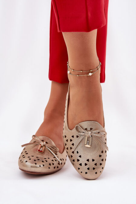 Baleriny Model Navinnia ASA222-7 Gold - Step in style