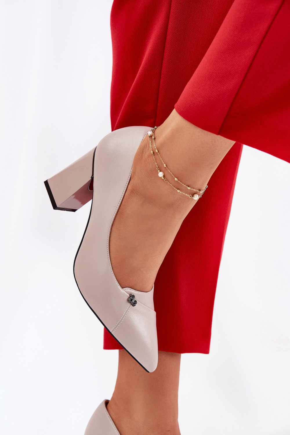Czółenka Model Vinceza 62224 Grey - Step in style - obrazek 3