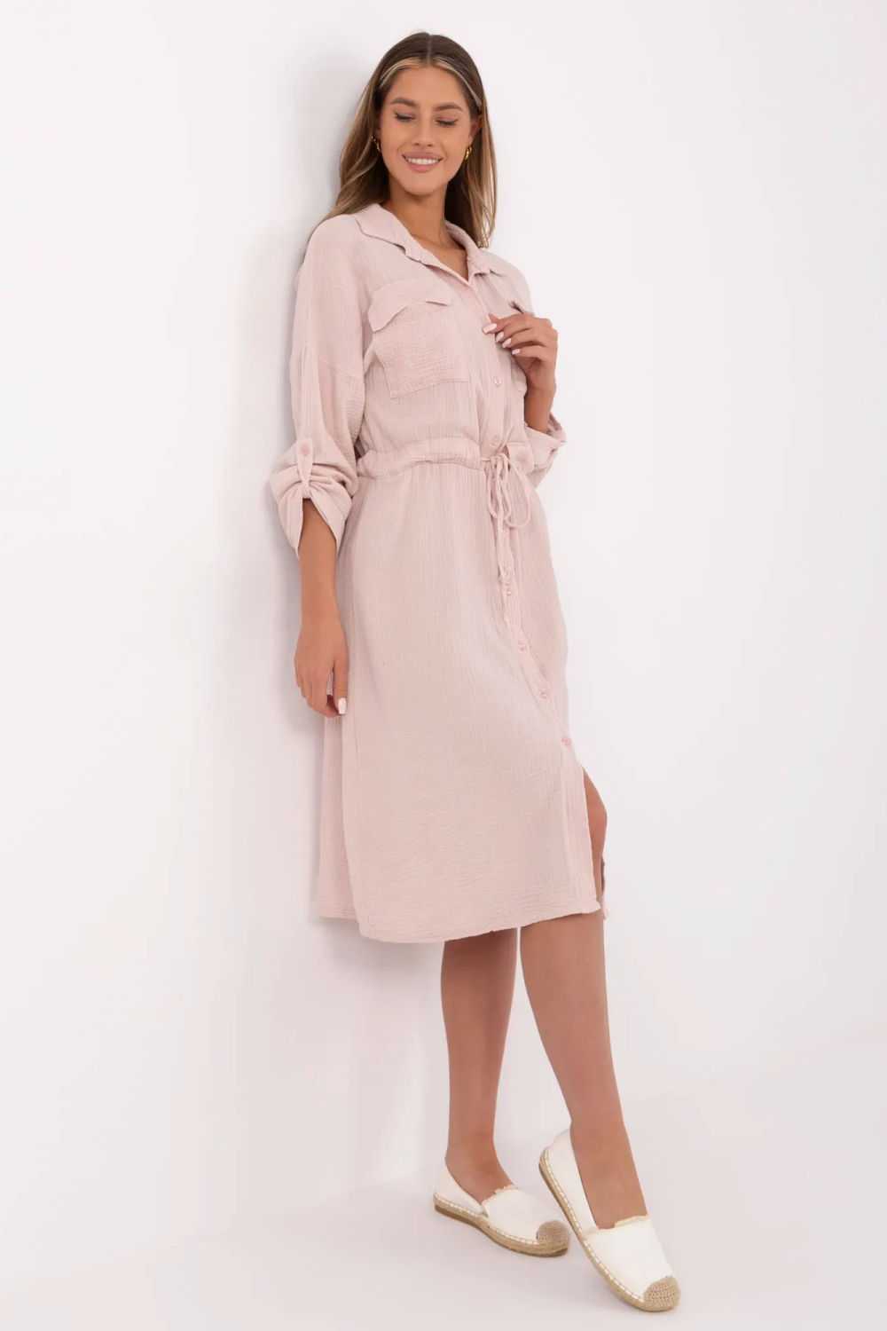Sukienka Model MI-SK-91166.73 Light Pink - Italy Moda - obrazek 2