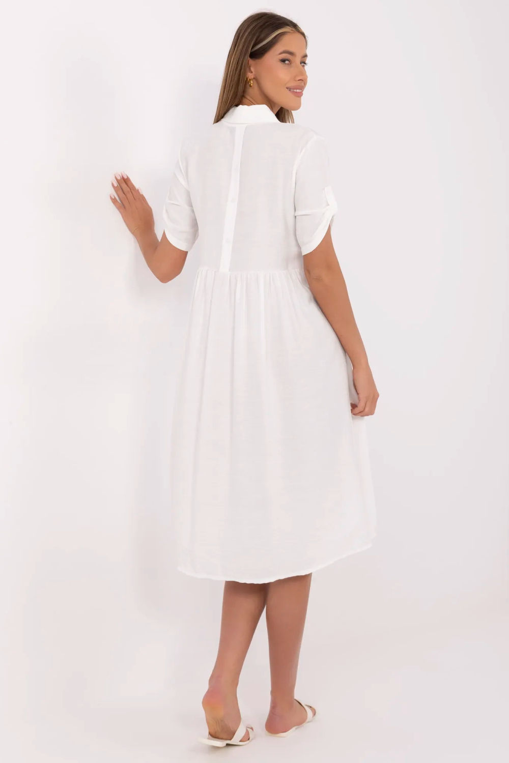 Sukienka Model MI-SK-A2275.09 Ecru - Italy Moda - obrazek 3