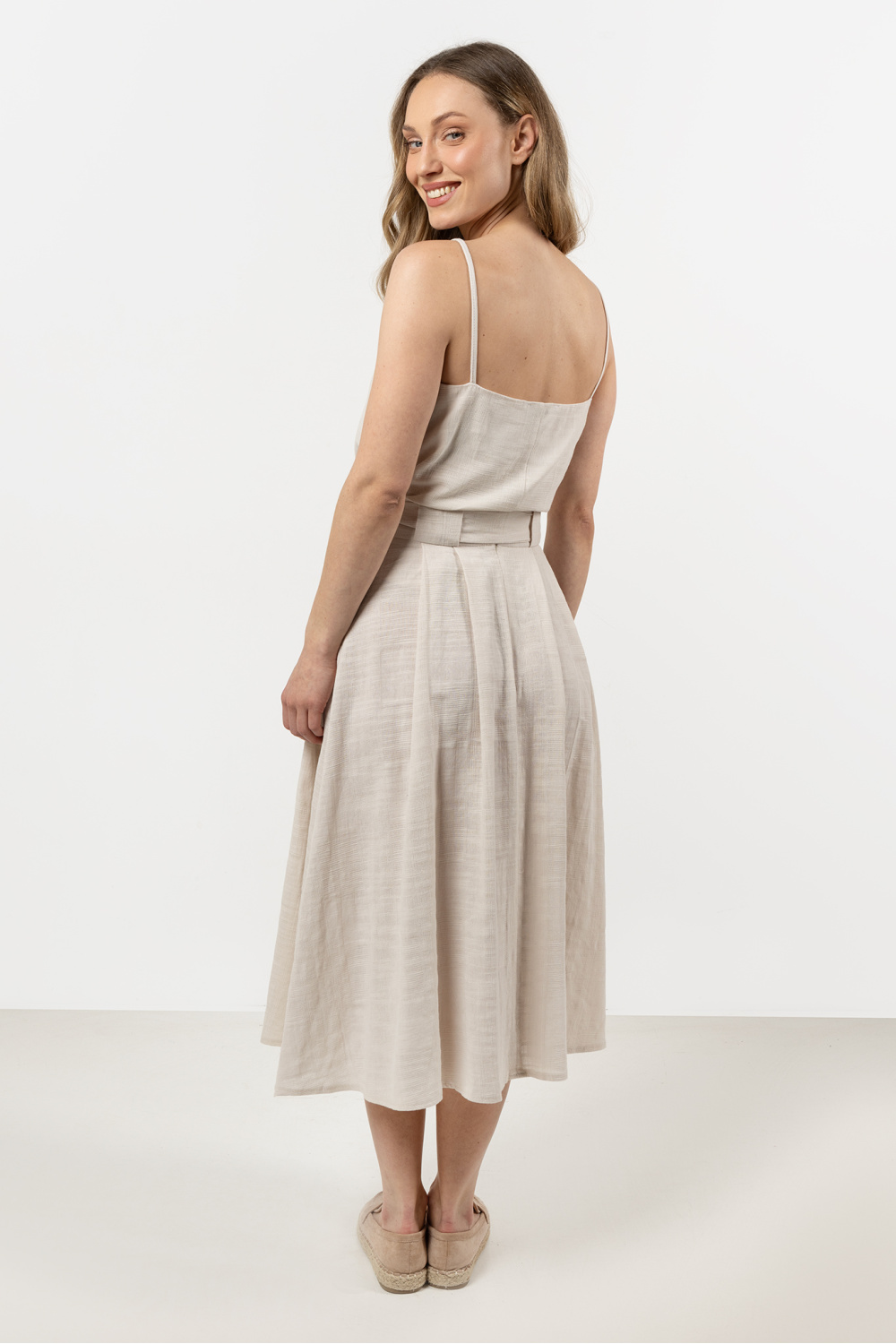 Spódnica Model A723 Beige - awama - obrazek 3