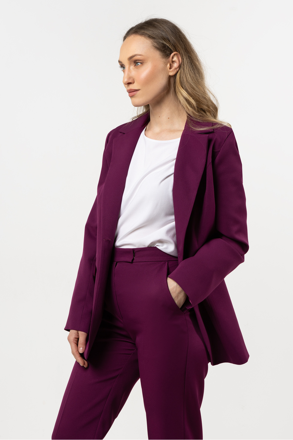 Marynarka Model A714 Plum - awama - obrazek 2