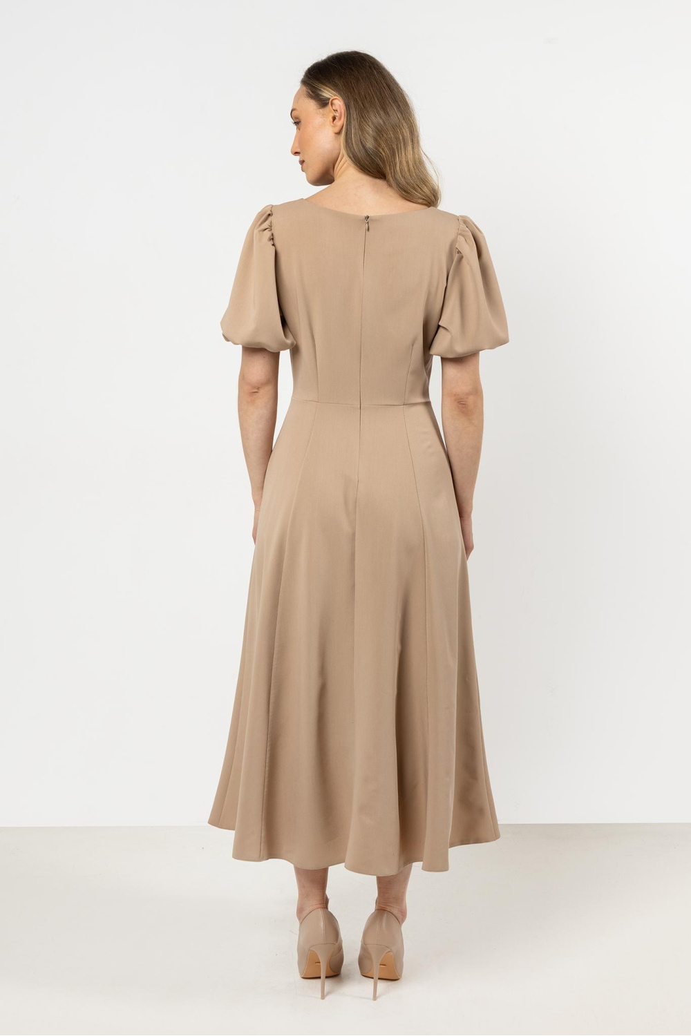 Sukienka Model A709 Beige - awama - obrazek 3