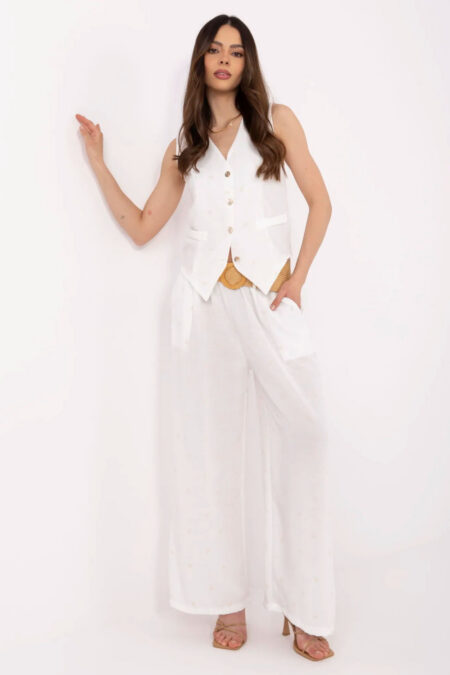 Spodnie Komplet Model DHJ-KMPL-20882.66 White - Italy Moda