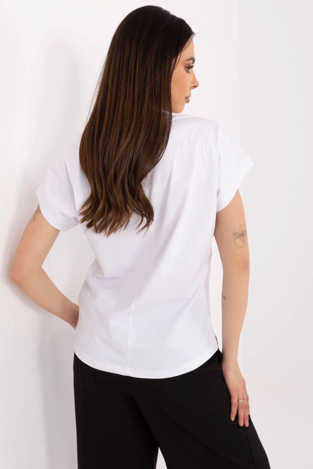 Tshirt Damski Model CLM-TS-1729.86 White - Factory Price - obrazek 3