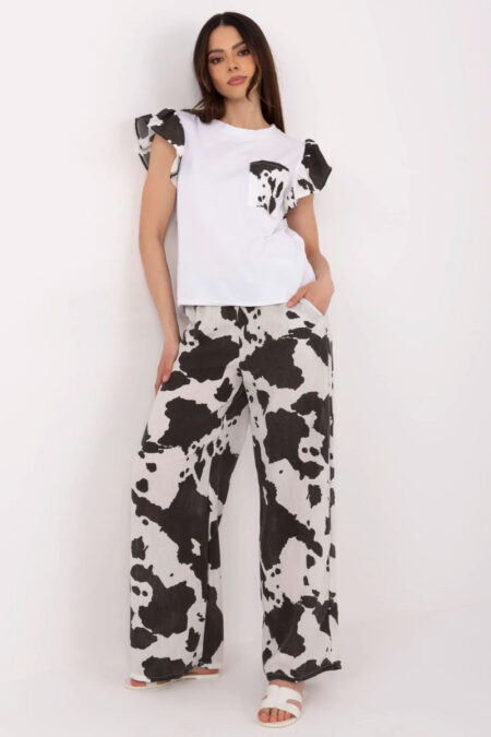 Spodnie Komplet Model MI-KMPL-M58091.88 Black/White - Italy Moda