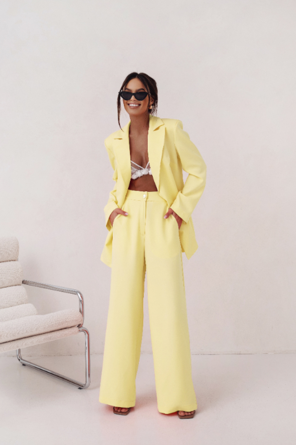 Spodnie Komplet Model Emma 260430233 Yellow - LaBalancia